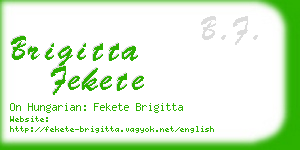 brigitta fekete business card